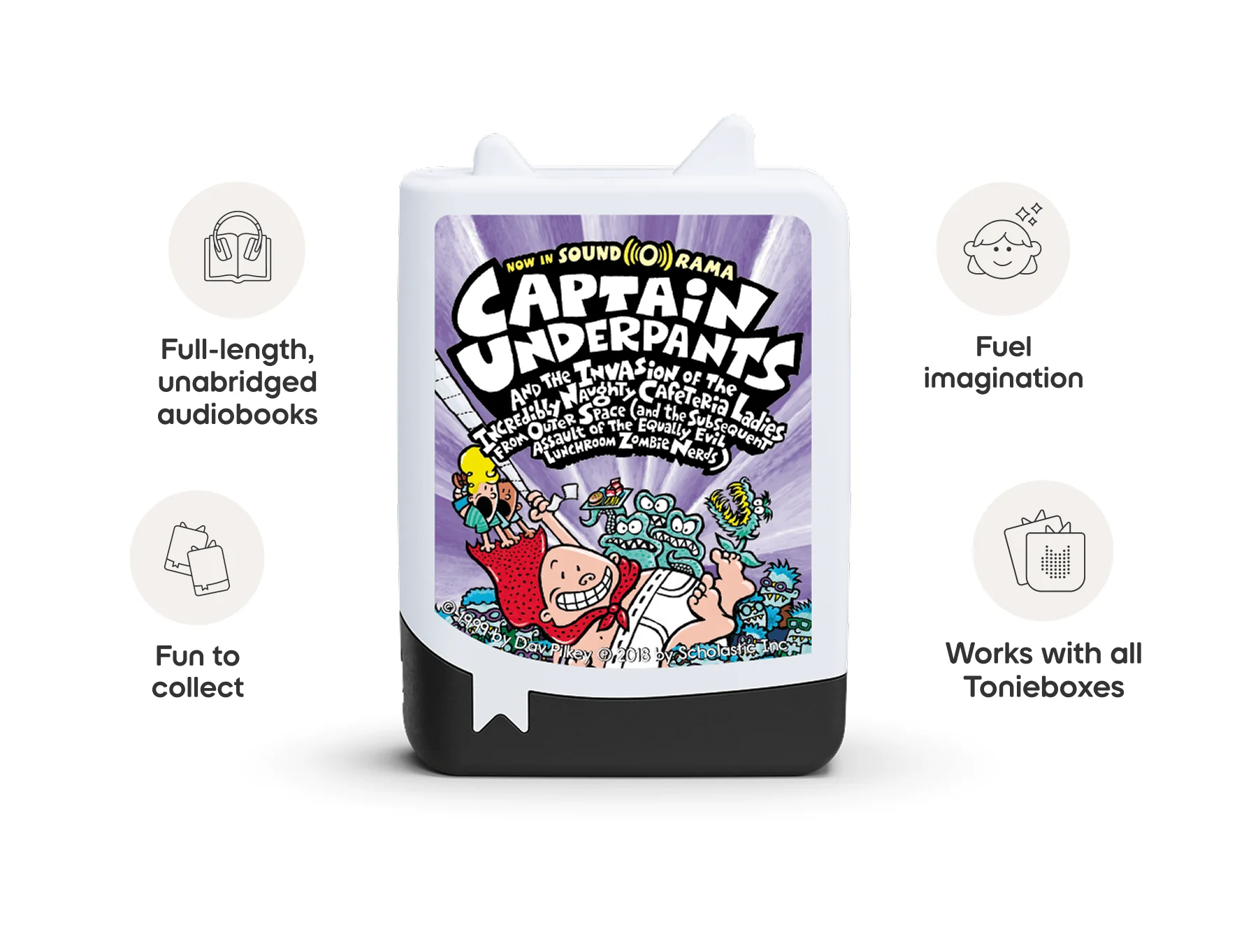 Dav Pilkey: Captain Underpants and the Invasion of the Incredibly Naughty Cafeteria Ladies from Outer Space Book Tonie - Image 4