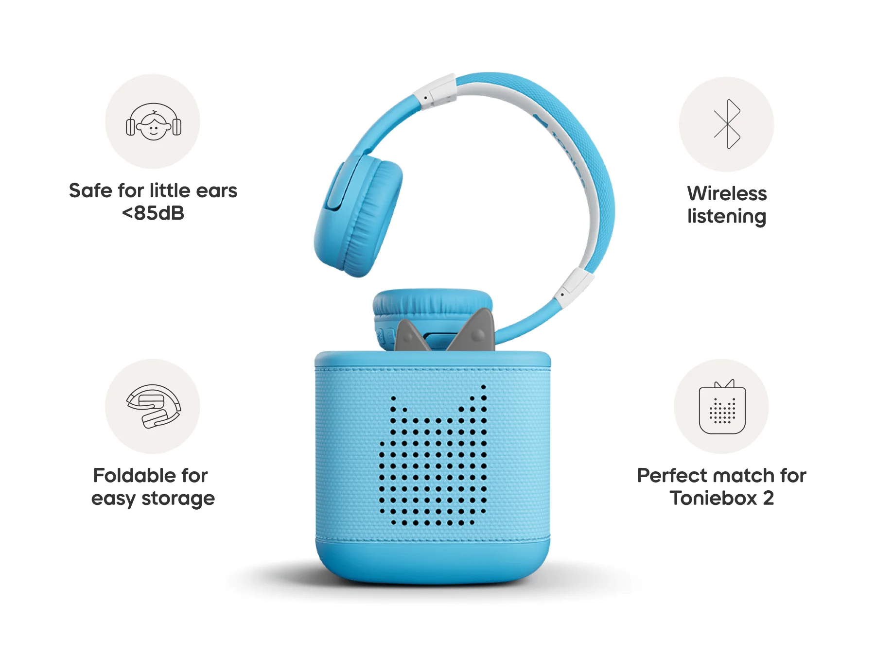 Bluetooth Headphones: Sky Blue - Toniebox 2 - Image 4