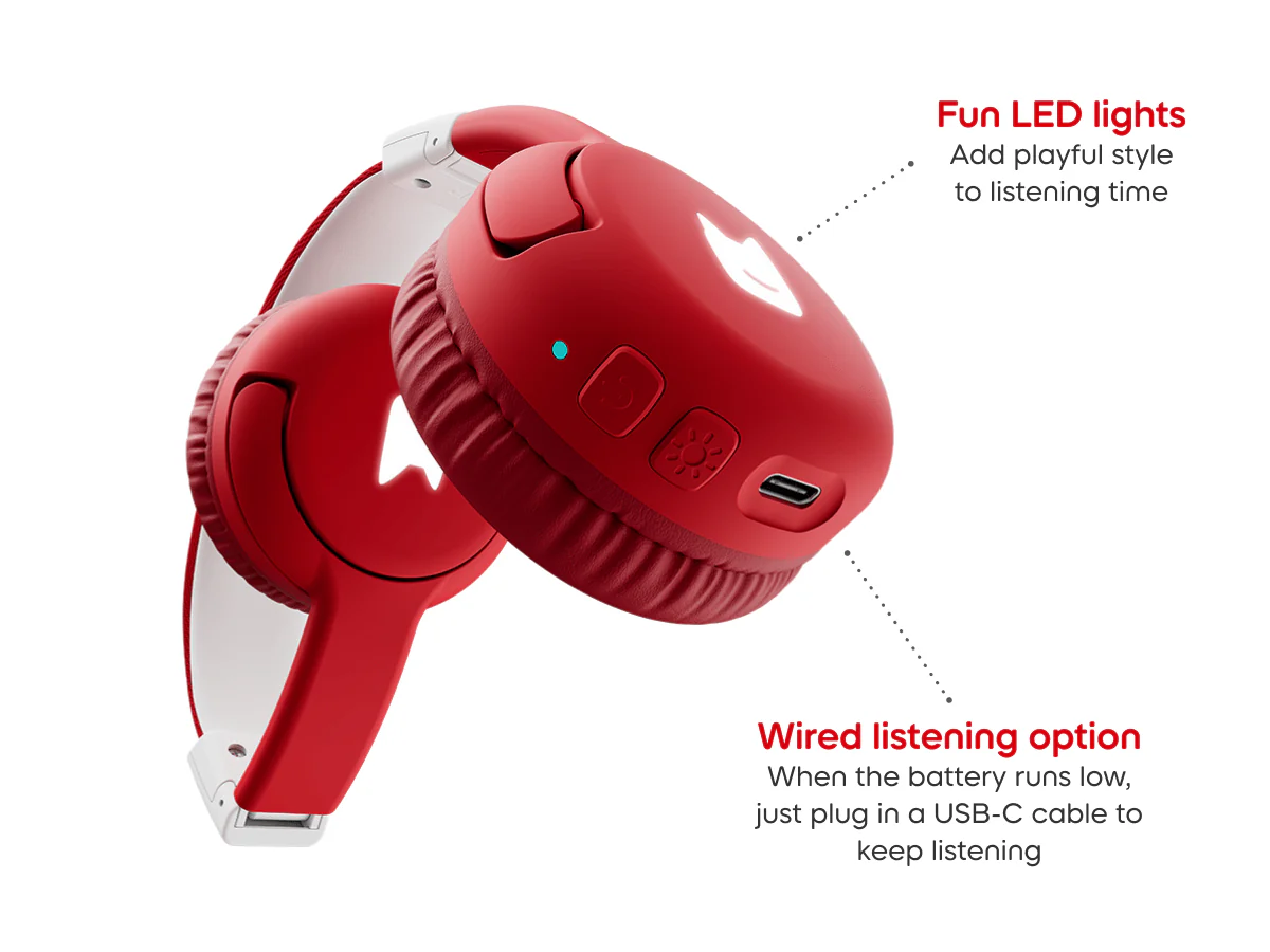 Bluetooth Headphones: Sunset Red - Toniebox 2 - Image 6