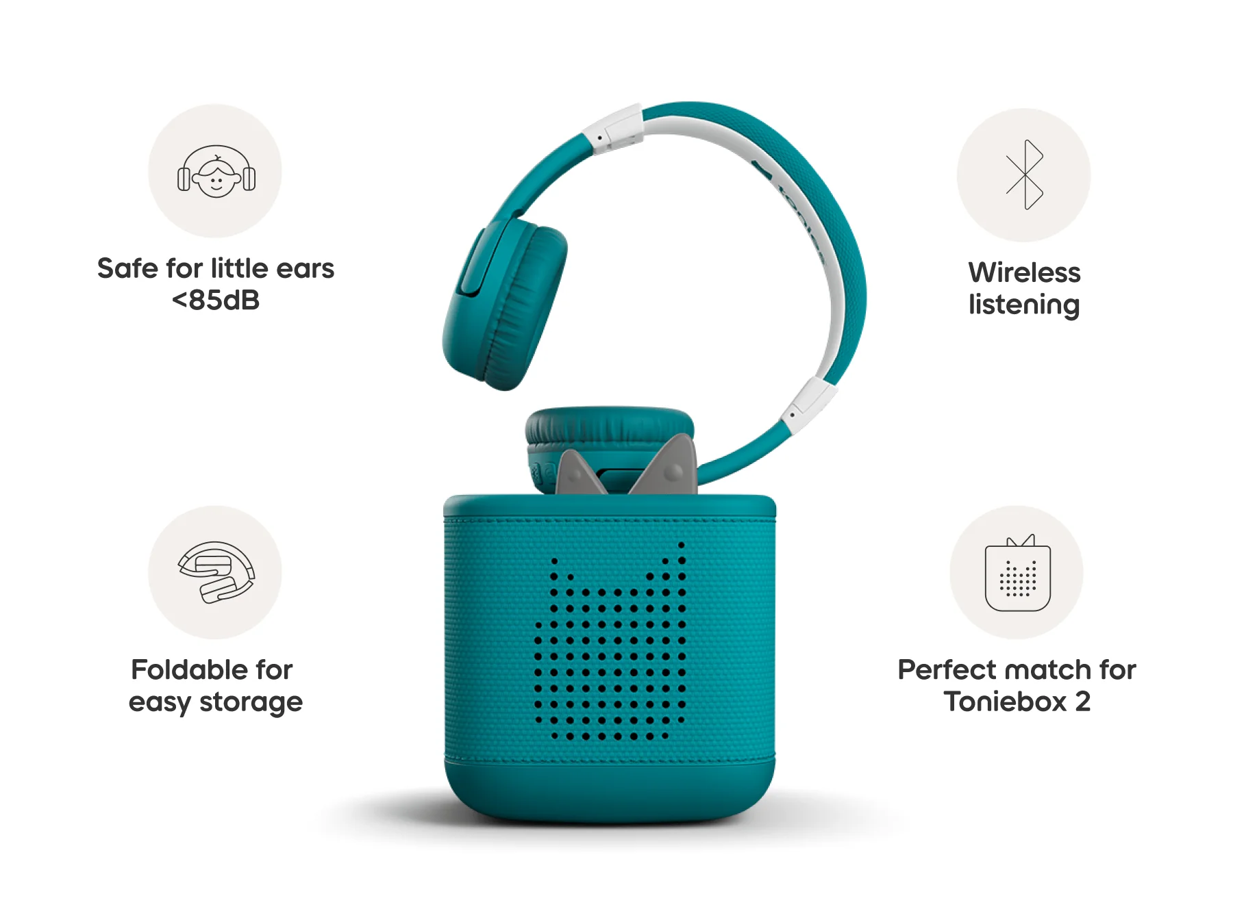 Bluetooth Headphones: Tropical Teal - Toniebox 2 - Image 4