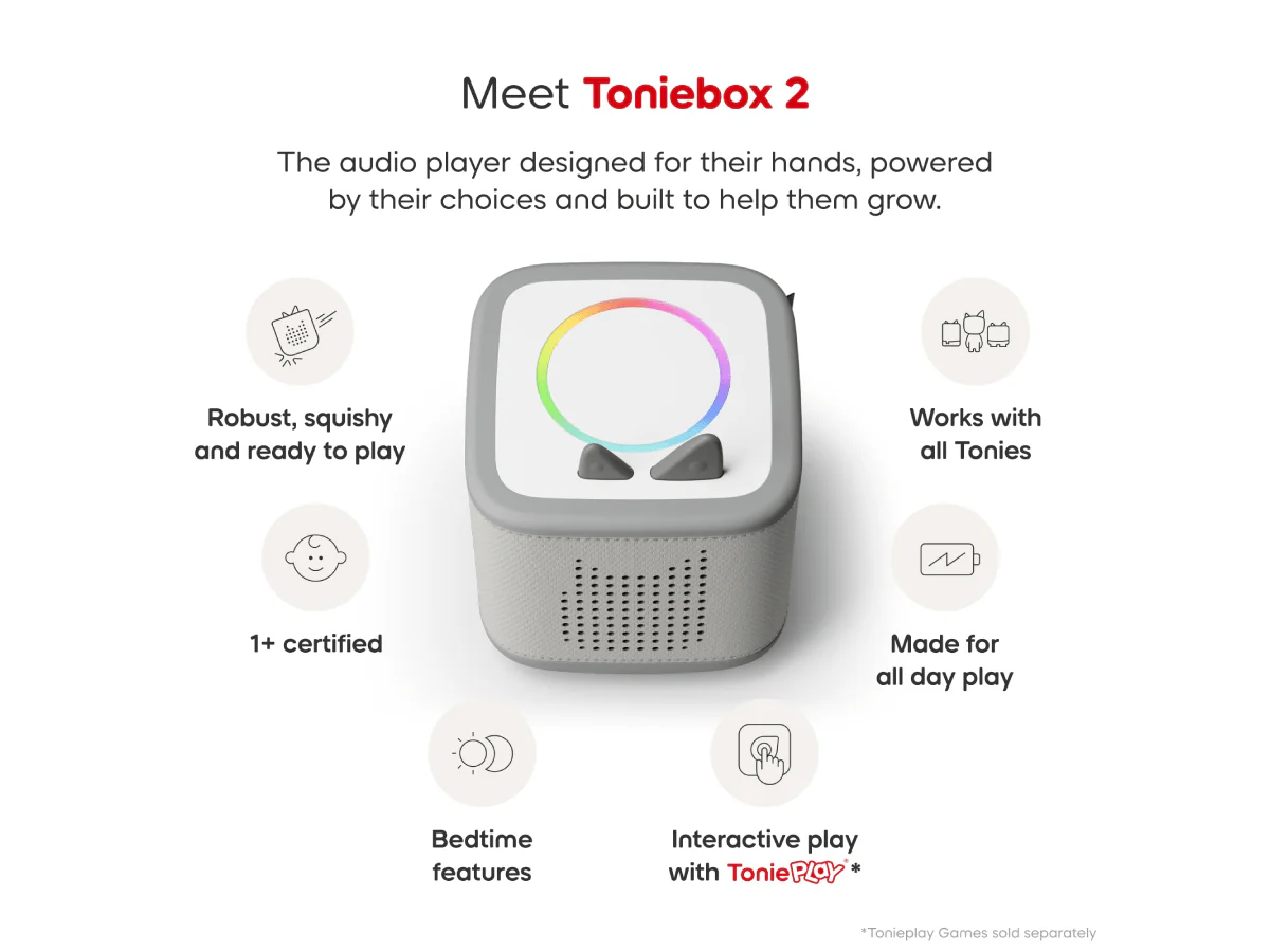 Toniebox 2 Starter Set with Creative Tonie - Moon Grey - Image 6